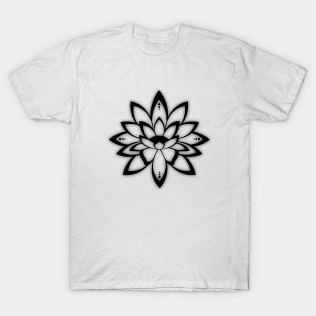 Lotus Flower Symbol T-Shirt by MellowGroove